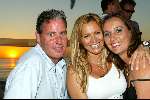 Bloemendaal 14 juli 2003
Modeshow Wolford bij strandtent Bloemendale
Tatjana met Ewald en Miranda