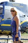 St tropez 24 juli 
Angela Kluivert met helicopter