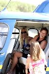St tropez 24 juli 
Angela Kluivert met helicopter en Mariet v Mill