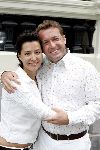 Amsterdam 11 juli 2004
Modeshow Wolford in het Amstel Hotel.  
Bianca BB (Big Brother) met een vriend