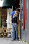 Amsterdam 1 juli 2004
Xander de Buisonje met  Chantal Bles op v Baerlestraat