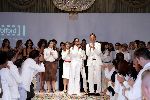 Amsterdam 11 juli 2004
Modeshow Wolford in het Amstel Hotel.  
Chimene v Oosterhout en Michael Lingg