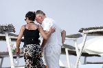 St Tropez 23 juli 2004
Harry Mens met zijn ex vrouw Suze Mens