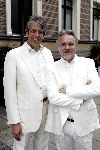 Amsterdam 11 juli 2004
Modeshow Wolford in het Amstel Hotel.  
Jaap Rijnbende met vriend