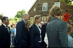 Heesch/Geffen 10 Juli 2004
Trouwen Ruud v Nistelrooy met zijn Leontien Slaats
Jaap Stam met zijn vrouw