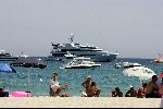 St tropez 25 juli 
Jachten en strand