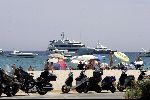 St tropez 25 juli 
Jachten en scooters