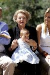 Tavernelle 9 juli 2004
Fotomoment op vakantie bij Prins Willem Alexander Maxima en prinses Amalia.