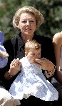 Tavernelle 9 juli 2004
Fotomoment op vakantie bij Prins Willem Alexander Maxima en prinses Amalia.