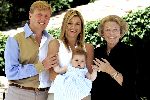 Tavernelle 9 juli 2004
Fotomoment op vakantie bij Prins Willem Alexander Maxima en prinses Amalia.