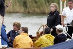 Muiden 4 juli 2004
Koningin Beatrix en Prins Friso varen op Groene Draeck
