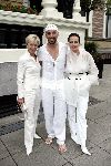 Amsterdam 11 juli 2004
Modeshow Wolford in het Amstel Hotel.  
Emily Bouwman Maik de Boer en Ans Markus