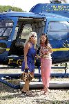 St tropez 24 juli 
Angela Kluivert met helicopter en Mariet v Mill
