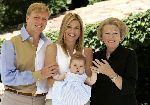 Tavernelle 9 juli 2004
Fotomoment op vakantie bij Prins Willem Alexander Maxima en prinses Amalia.