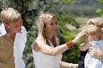 Tavernelle 9 juli 2004
Fotomoment op vakantie bij Prins Willem Alexander Maxima en prinses Amalia.