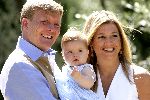 Tavernelle 9 juli 2004
Fotomoment op vakantie bij Prins Willem Alexander Maxima en prinses Amalia.