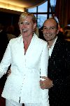 Scheveningen 2 juli 2004
Feestje Holland casino in het Kurhaus.
Monique Collignon met man