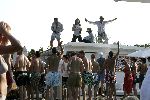 St Tropez 24 juli 2004
Feestje met champagne bij Nikki Beach.