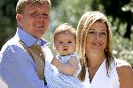 Tavernelle 9 juli 2004
Fotomoment op vakantie bij Prins Willem Alexander Maxima en prinses Amalia.