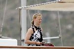 Porte Ercole 8 juli 2004
Prins Jaime, Prinses  Carolina en de vriendin van Prins Floris Aimee   op de Jumbo VI