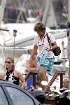 Porte Ercole 8 juli 2004
Prinses Margriet en Prinses Carolina op de Jumbo VI