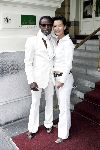 Amsterdam 11 juli 2004
Modeshow Wolford in het Amstel Hotel.  
Regilio Tuur met Bianca (Big Brother)