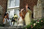Heesch/Geffen 10 Juli 2004
Trouwen Ruud v Nistelrooy met zijn Leontien Slaats