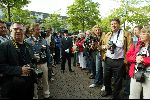 Heesch/Geffen 10 Juli 2004
Trouwen Ruud v Nistelrooy met zijn Leontien Slaats
Veel Nederlandse en weinig buitenlandse pers