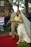 Heesch/Geffen Holland 10 Juli 2004
Trouwen Ruud v Nistelrooy met zijn Leontien