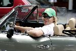 Amsterdam  27juli 2004
Sander Foppele in zijn MG Cabrio