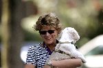 Amsterdam 29 juli 2004
 Simone Kleinsma met hondje