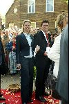 Heesch/Geffen 10 Juli 2004
Trouwen Ruud v Nistelrooy met zijn Leontien Slaats
Wim van Hanegem met zijn vrouw Marianne