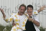 Tilburg, 3 Juli 2005
Oranje-kenner en liefhebber, Johan Vlemmix samen met Ad v d Hurh Andy de Witt