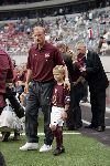 Amsterdam 29 juli 2005
Ajax tournooi in de Arenea. Ajax-Arsenal.
 Dennis Bergkamp met   Mitchell  Bergkamp.