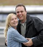 Schiphol 24 juli 2005
Frans Bauer en Mariska op schiphol