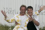 Tilburg, 3 Juli 2005
Oranje-kenner en liefhebber, Johan Vlemmix samen met Ad v d Hurh Andy de Witt