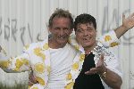 Tilburg, 3 Juli 2005
Oranje-kenner en liefhebber, Johan Vlemmix samen met Ad v d Hurh Andy de Witt