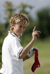 Halfweg, 26 Juli 2005 Golfclub Houtrak
Demonstratie en clubfitting van TaylorMade
Op de foto Junior Smulders spelend voor golfclub Best Hcp 2.1