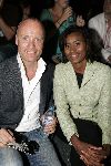 Amsterdam  28 juli 2005
Frans Molenaar modeshow bij amsterdam fashion week bij westergasfabriek. Mart Visser en Laetitia Griffith