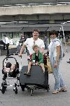 Schiphol 29 juli 2005
Martijn Krabbe en Amanda met kinderen komen terug van vakantie