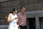 Amsterdam 30 juli 2005
Maurice de Hond met zijn vrouw