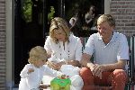 Wassenaar 17 juli 2005
Fotomoment met Maxima Amalia Prins Willem Alexander en Alexia bij hun woning 