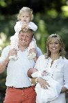 Wassenaar 17 juli 2005
Fotomoment met Maxima Amalia Prins Willem Alexander en Alexia bij hun woning 