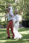 Wassenaar 17 juli 2005
Fotomoment met Maxima Amalia Prins Willem Alexander en Alexia bij hun woning 