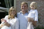 Wassenaar 17 juli 2005
Fotomoment met Maxima Amalia Prins Willem Alexander en Alexia bij hun woning 