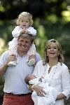 Wassenaar 17 juli 2005
Fotomoment met Maxima Amalia Prins Willem Alexander en Alexia bij hun woning 