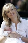 Wassenaar 17 juli 2005
Fotomoment met Maxima Amalia Prins Willem Alexander en Alexia bij hun woning 