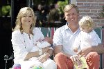 Wassenaar 17 juli 2005
Fotomoment met Maxima Amalia Prins Willem Alexander en Alexia bij hun woning 