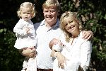 Wassenaar 17 juli 2005
Fotomoment met Maxima Amalia Prins Willem Alexander en Alexia bij hun woning 