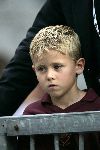 Amsterdam 29 juli 2005
Ajax tournooi in de Arenea. Ajax-Arsenal.
Vader en Moeder Dennis Bergkamp met Yasmin   Mitchell Estelle Saffon en Henriette Bergkamp.
